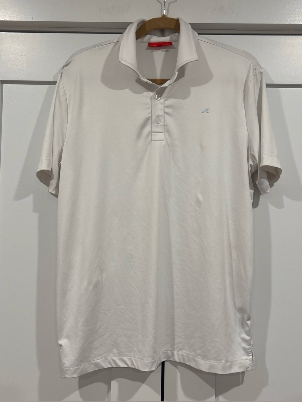 Redvanly Polo Shirt Mens Size M Golf Logo Stretch Outdoor Athletic Preppy